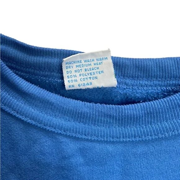 Vintage Colorado Pikes Peak Crewneck Men’s Sz Large Blue / White - Picture 6 of 6